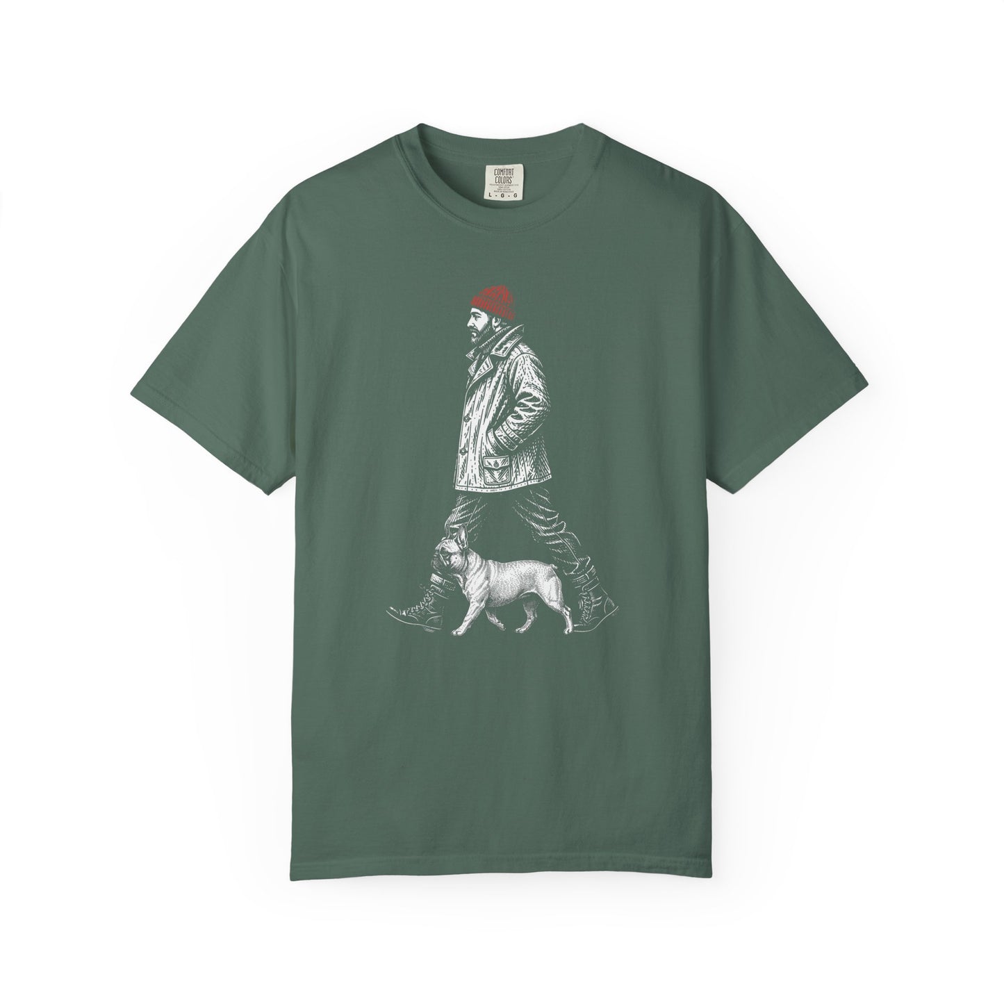Good Company Vintage French Bulldog T-Shirt in Blue Spruce from When Dogs Fly
