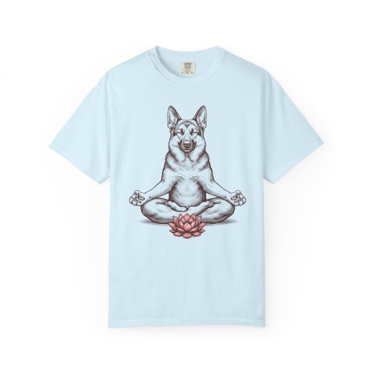 German Shepherd State of Mind T-Shirt in Chambray from When Dogs Fly