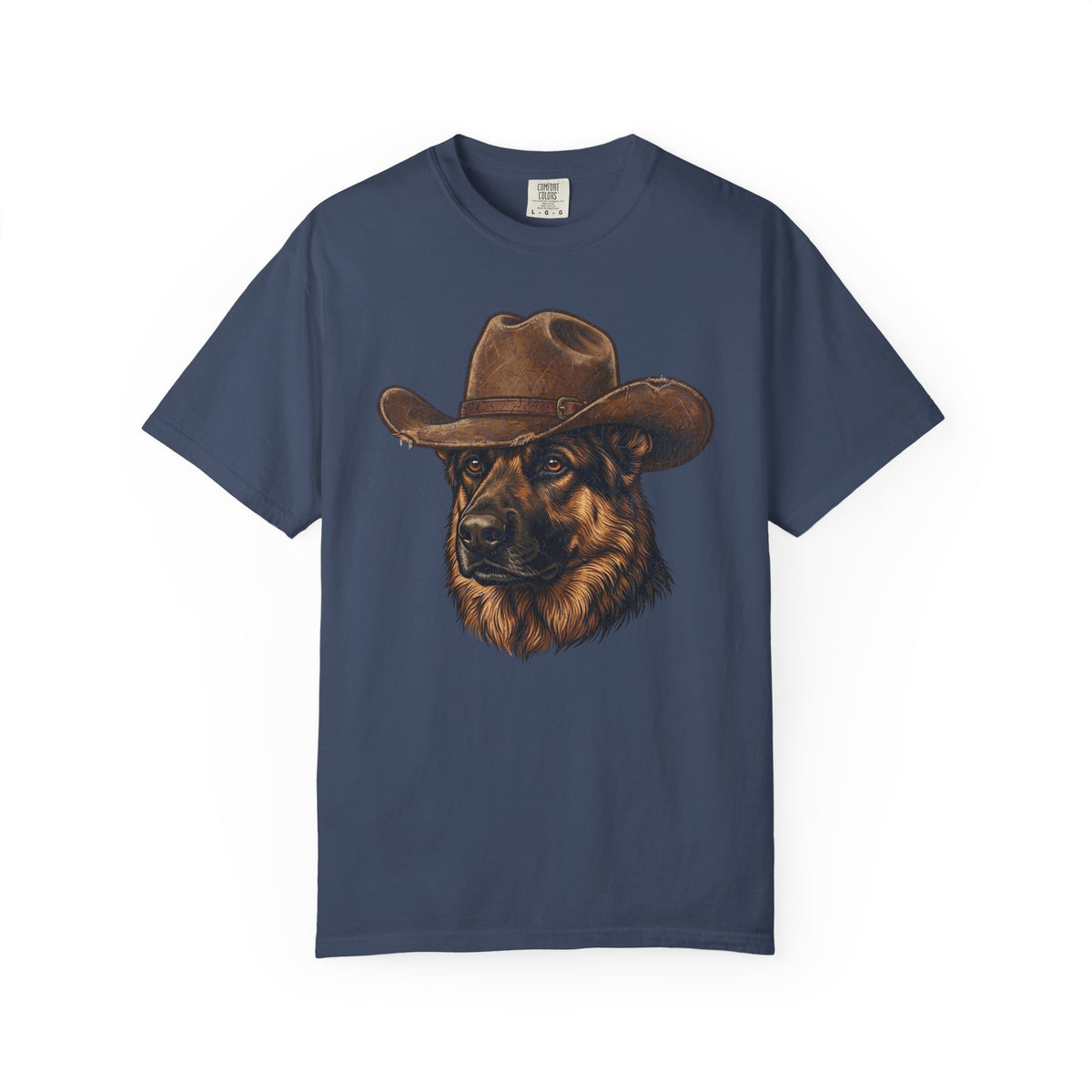 Howdy German Shepherd T-Shirt from When Dogs Fly