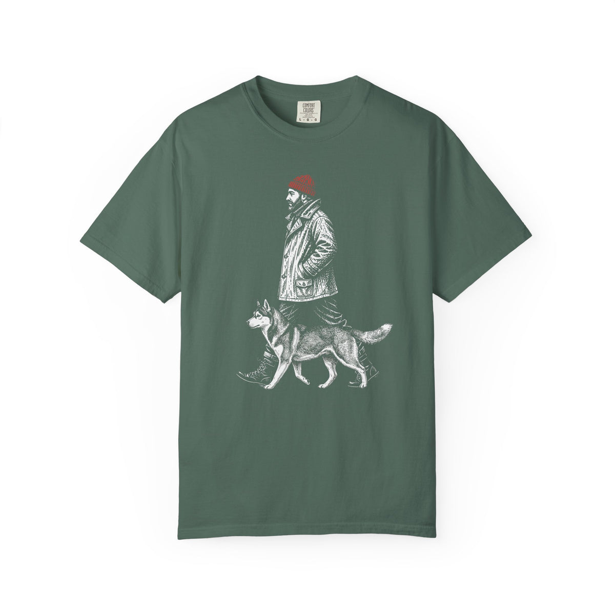 Good Company Vintage Siberian Husky T-Shirt in Blue Spruce from When Dogs Fly