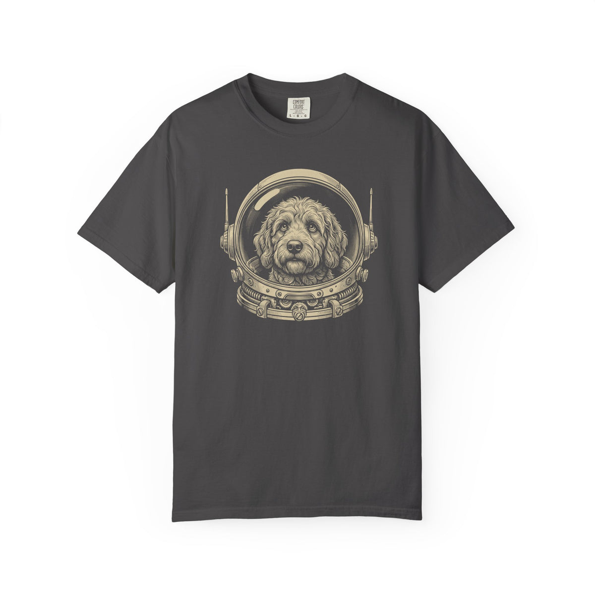 Astronaut Labradoodle T-Shirt in Graphite from When Dogs Fly