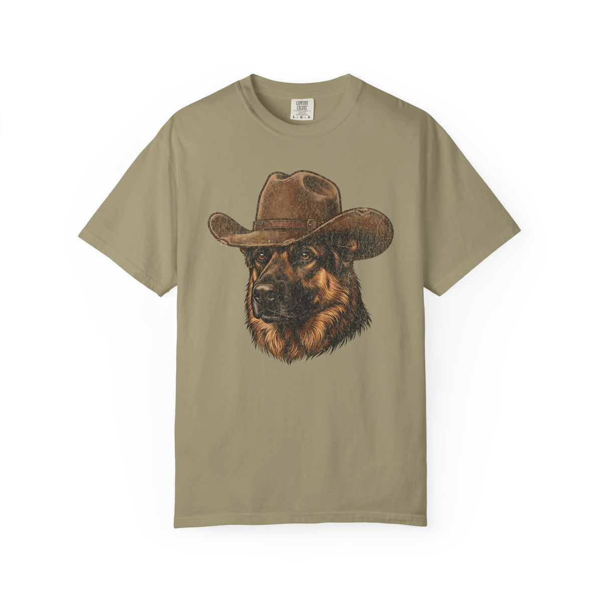Howdy German Shepherd T-Shirt from When Dogs Fly