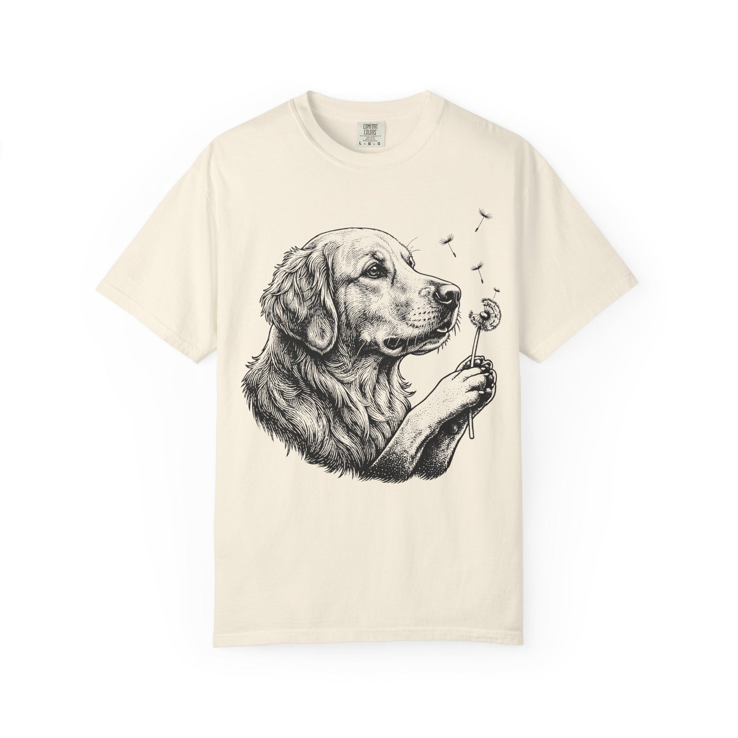 Golden Retriever Dandelion Seeds T-Shirt