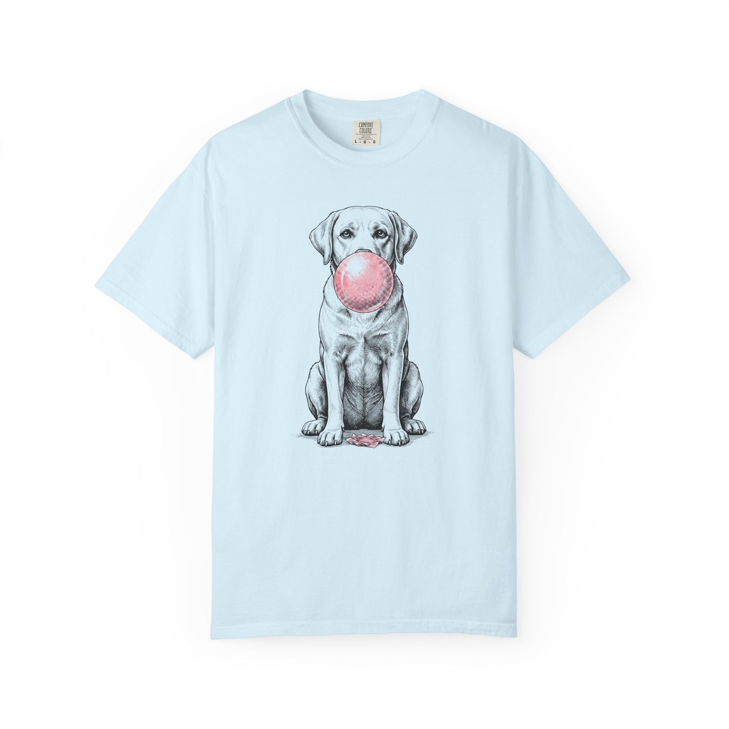 Bubblegum Labrador Retriever T-Shirt in Chambray from When Dogs Fly