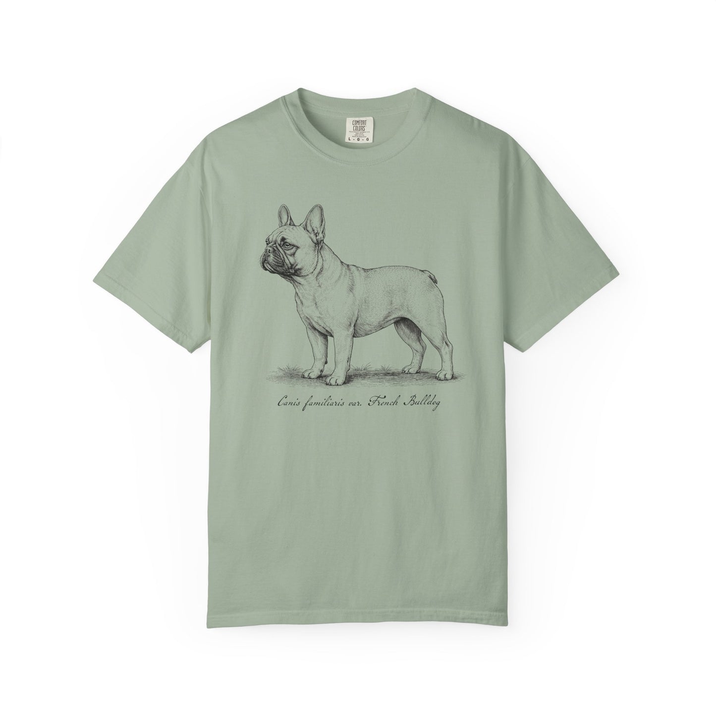 Naturalist’s Notes French Bulldog T-Shirt in Bay from When Dogs Fly
