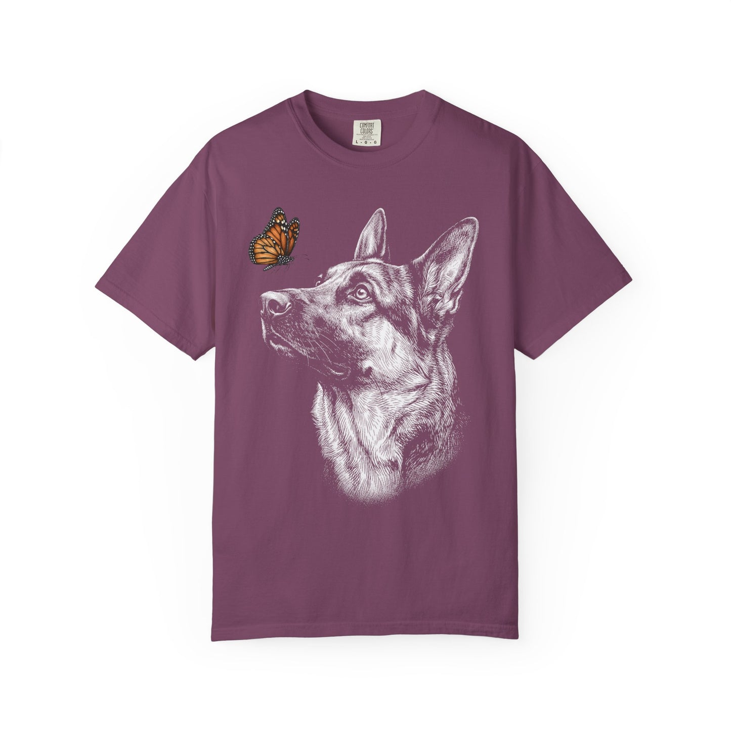 Hello Butterfly German Shepherd T-Shirt