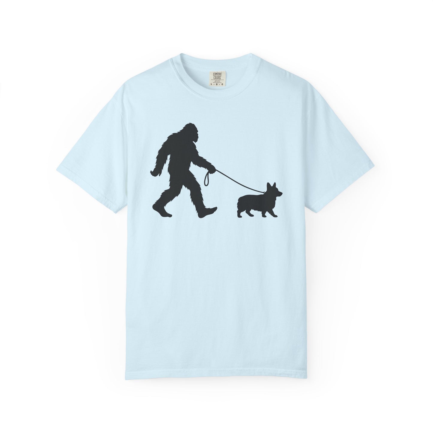 Bigfoot's Corgi T-Shirt in Chambray from When Dogs Fly