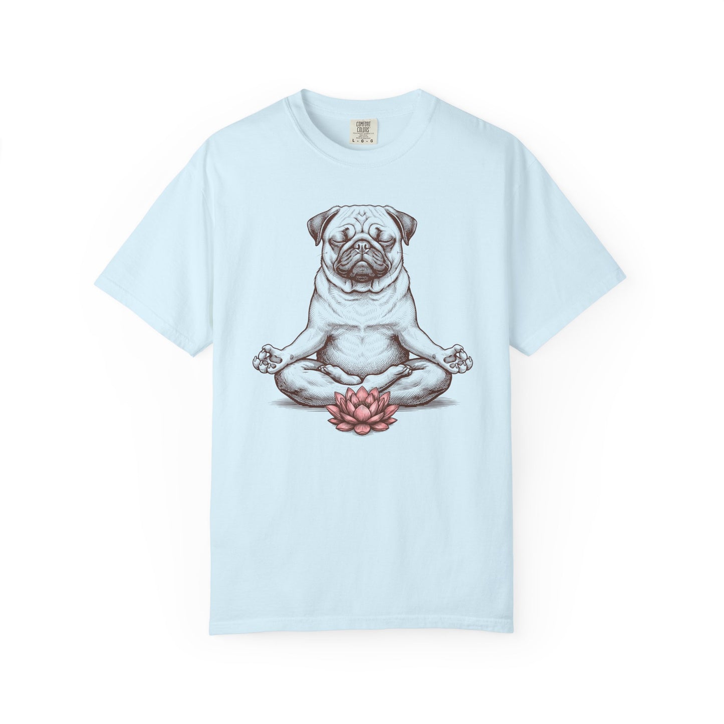 Pug State of Mind T-Shirt in Chambray from When Dogs Fly