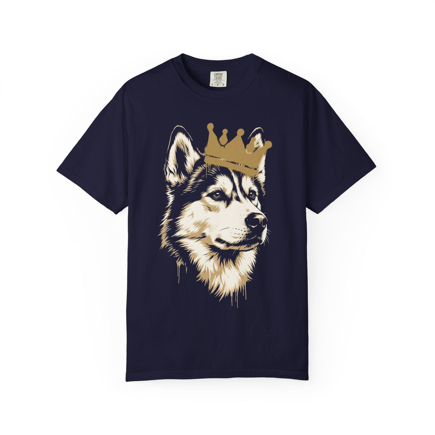 Long Live the Siberian Husky T-Shirt in True Navy from When Dogs Fly