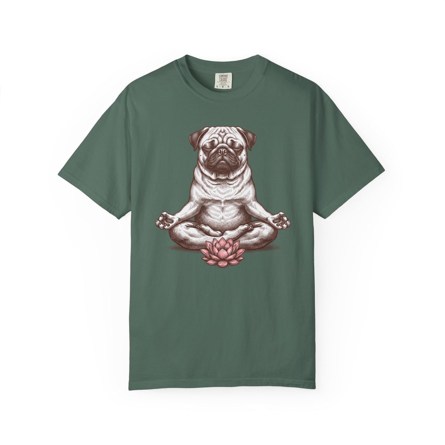 Pug State of Mind T-Shirt in Blue Spruce from When Dogs Fly