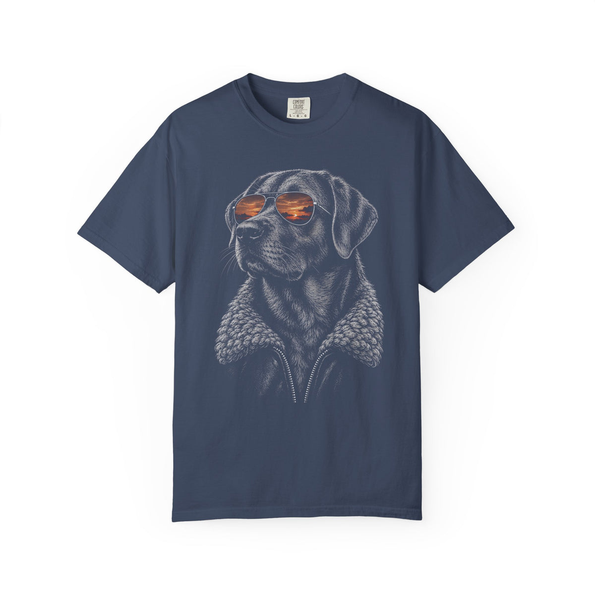 Sunset Aviator Labrador Retriever T-Shirt in Midnight from When Dogs Fly