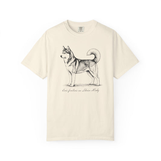 Naturalist’s Notes Siberian Husky T-Shirt from When Dogs Fly