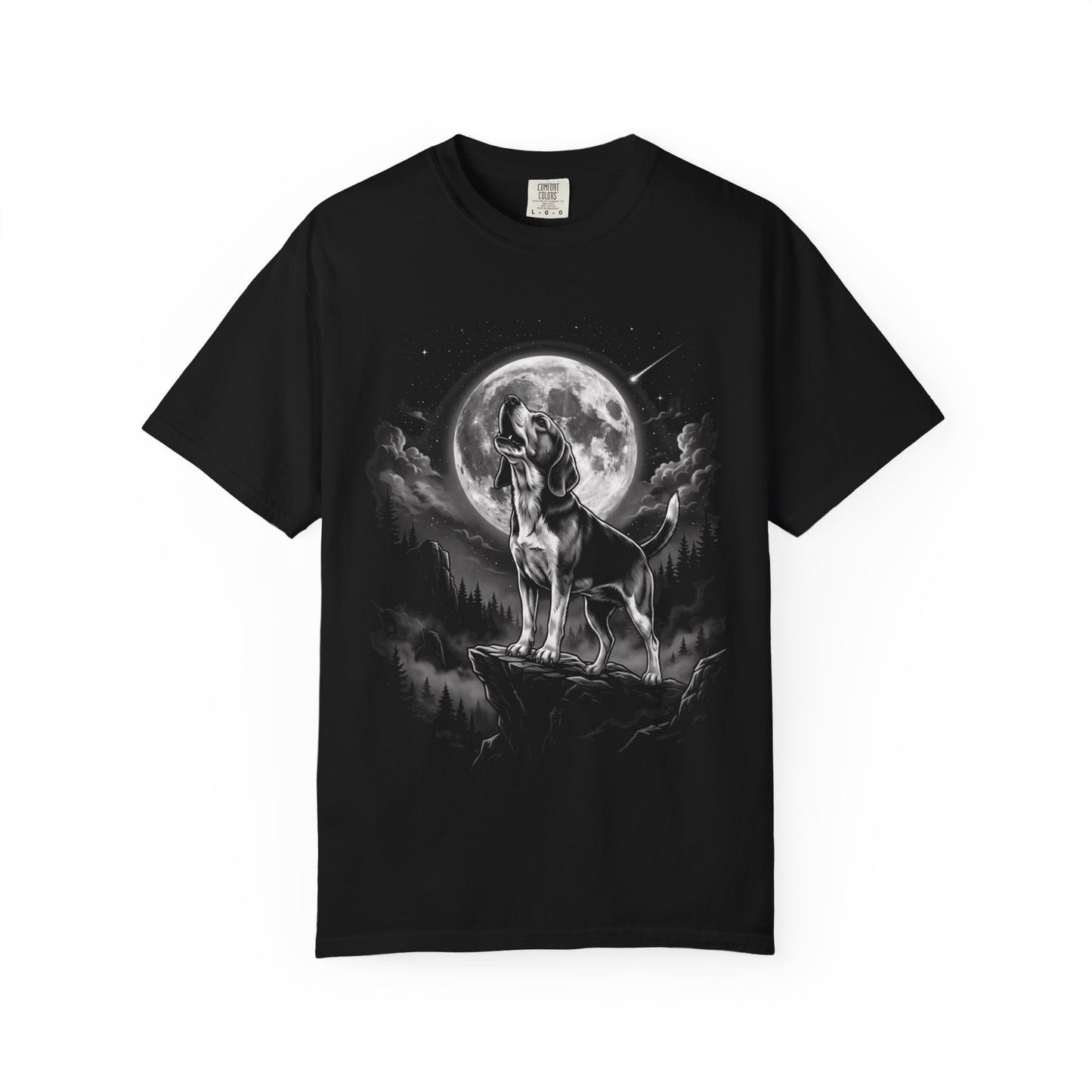 Born to Howl Beagle T-Shirt in Black from When Dogs Fly