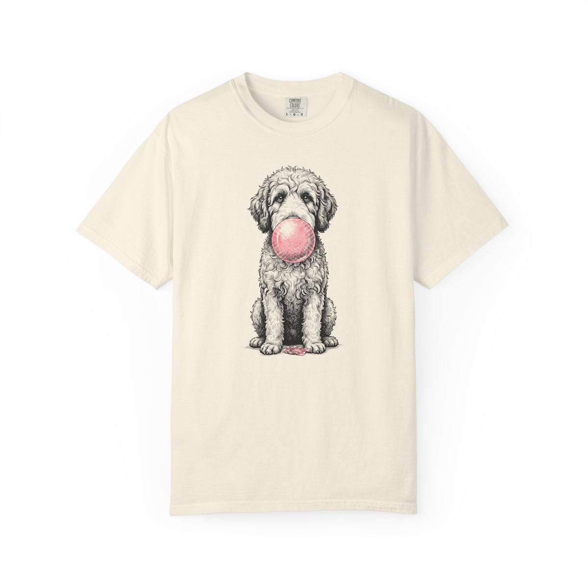 Bubblegum Labradoodle T-Shirt from When Dogs Fly