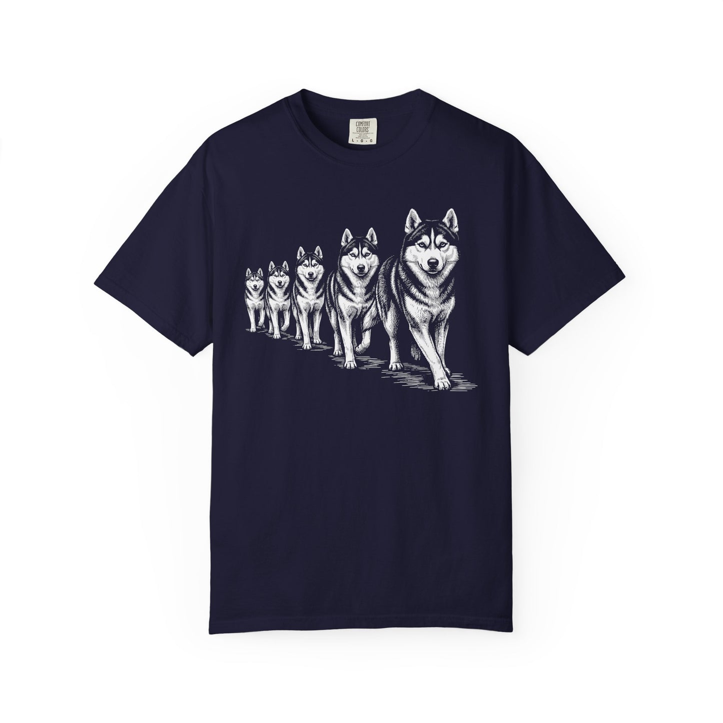 Marching Siberian Huskies T-Shirt