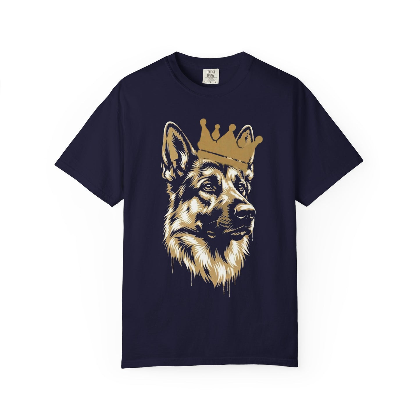 Long Live the German Shepherd T-Shirt in True Navy from When Dogs Fly