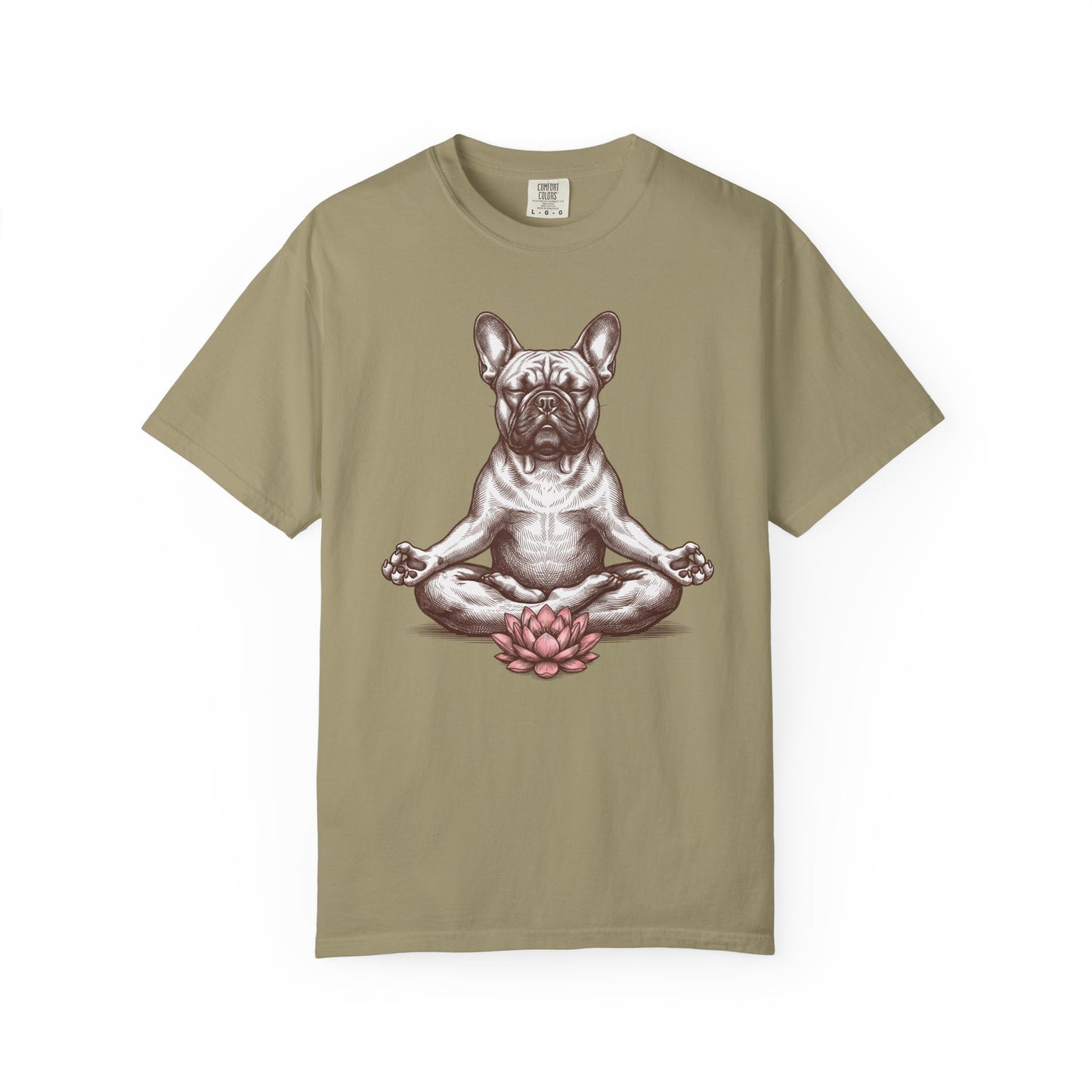 French Bulldog State of Mind T-Shirt in Khaki from When Dogs Fly