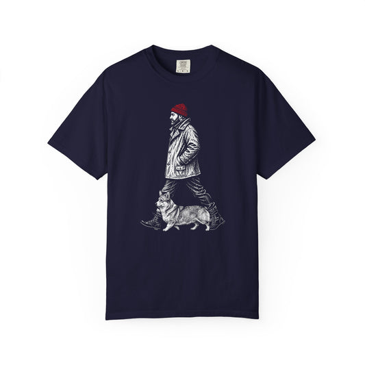 Good Company Vintage Corgi T-Shirt in True Navy from When Dogs Fly