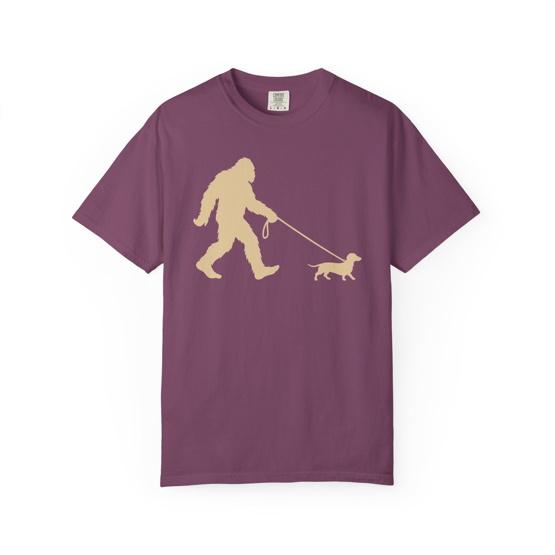 Bigfoot's Dachshund T-Shirt in Berry from When Dogs Fly