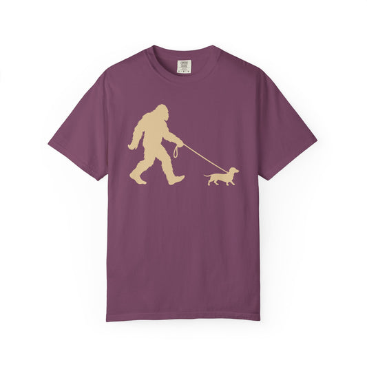 Bigfoot's Dachshund T-Shirt in Berry from When Dogs Fly