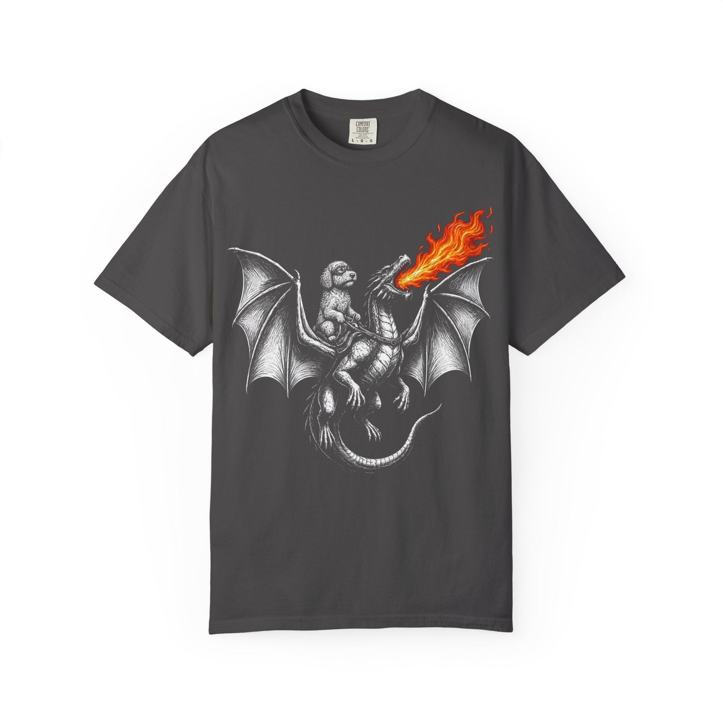 Dragon Riding Labradoodle T-Shirt