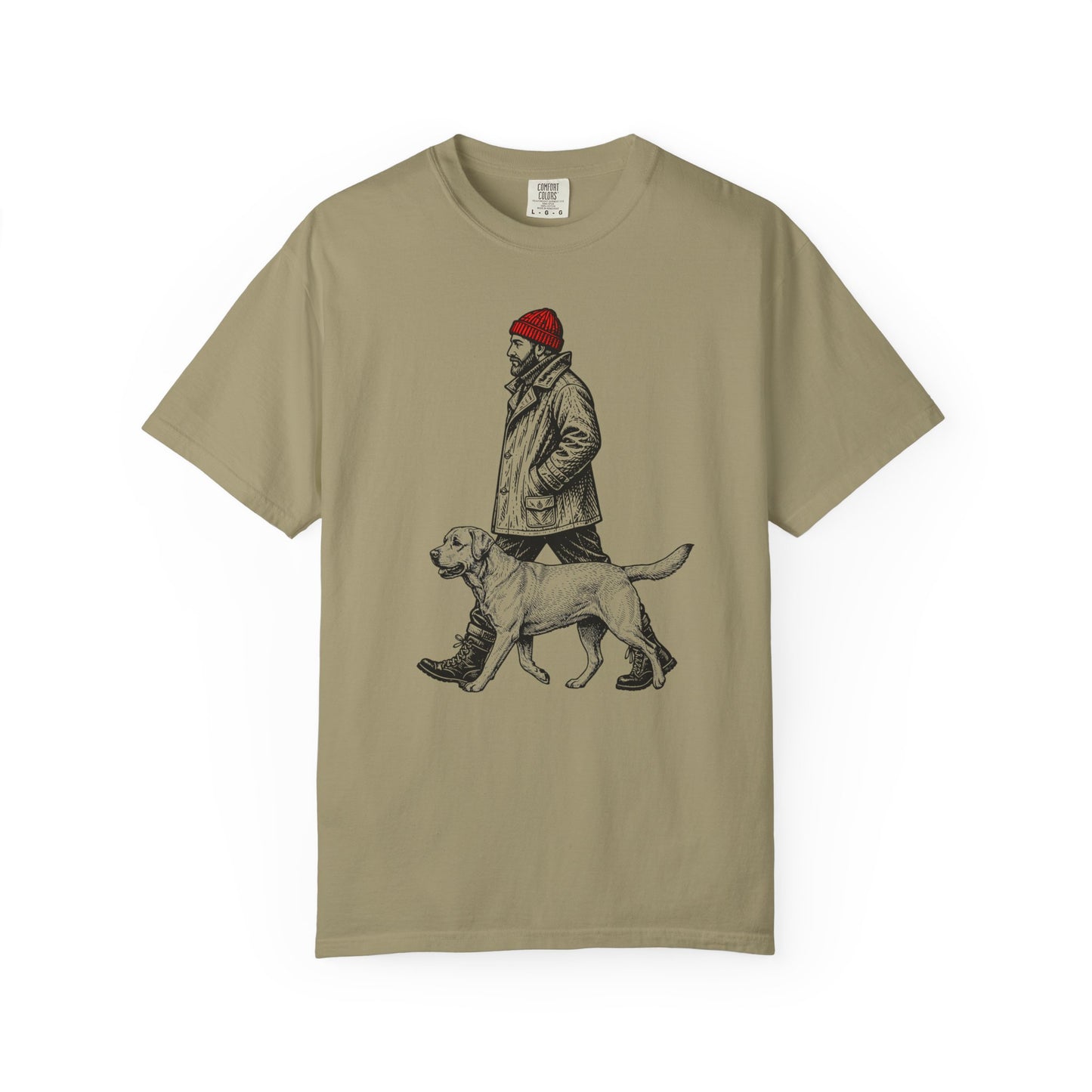 Good Company Vintage Labrador Retriever T-Shirt in Khaki from When Dogs Fly