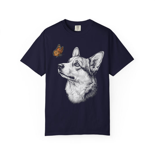 Hello Butterfly Corgi T-Shirt