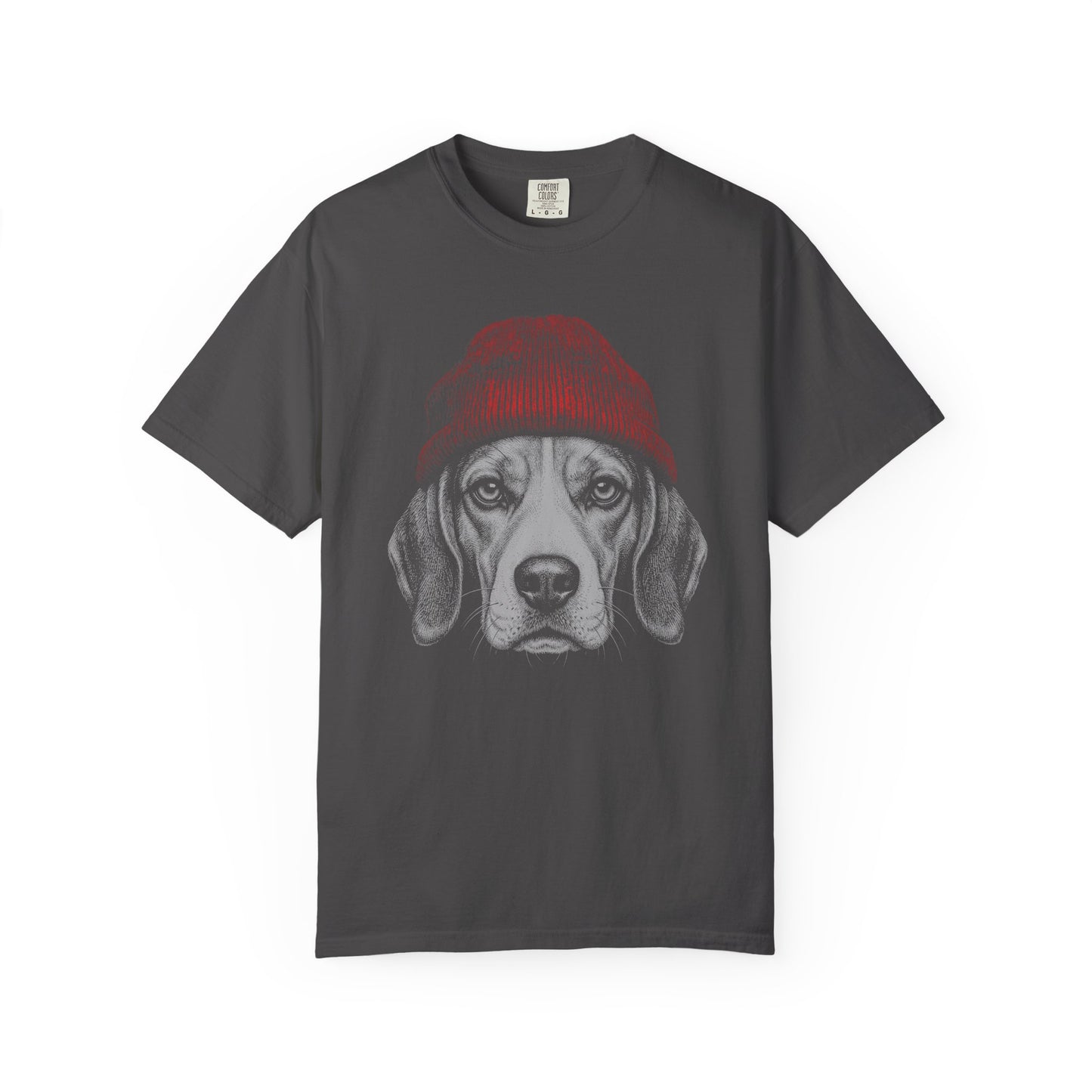 Red Beanie Beagle T-Shirt