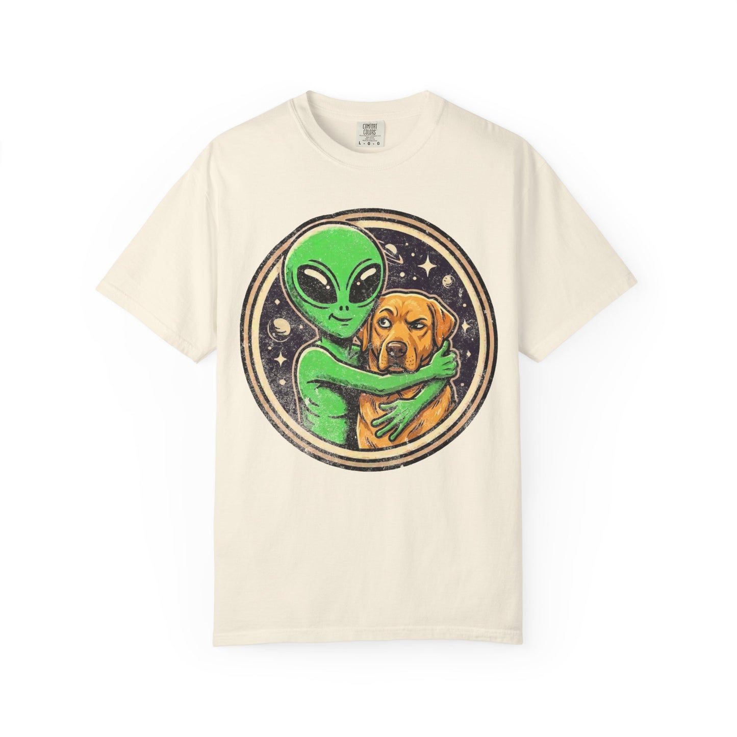 Every Alien Needs a Labrador Retriever T-Shirt in Ivory from When Dogs Fly