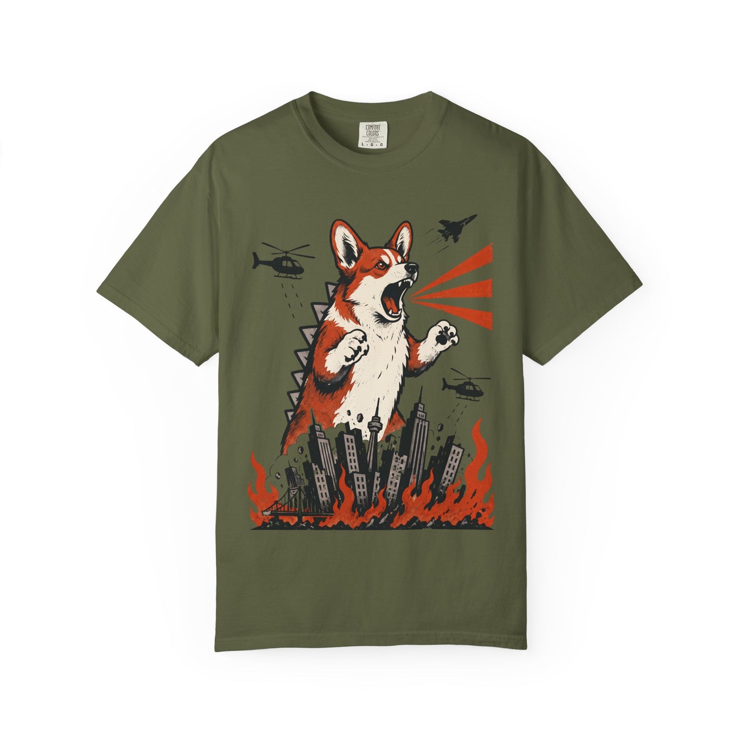 Unleashed Corgi T-Shirt in Hemp from When Dogs Fly