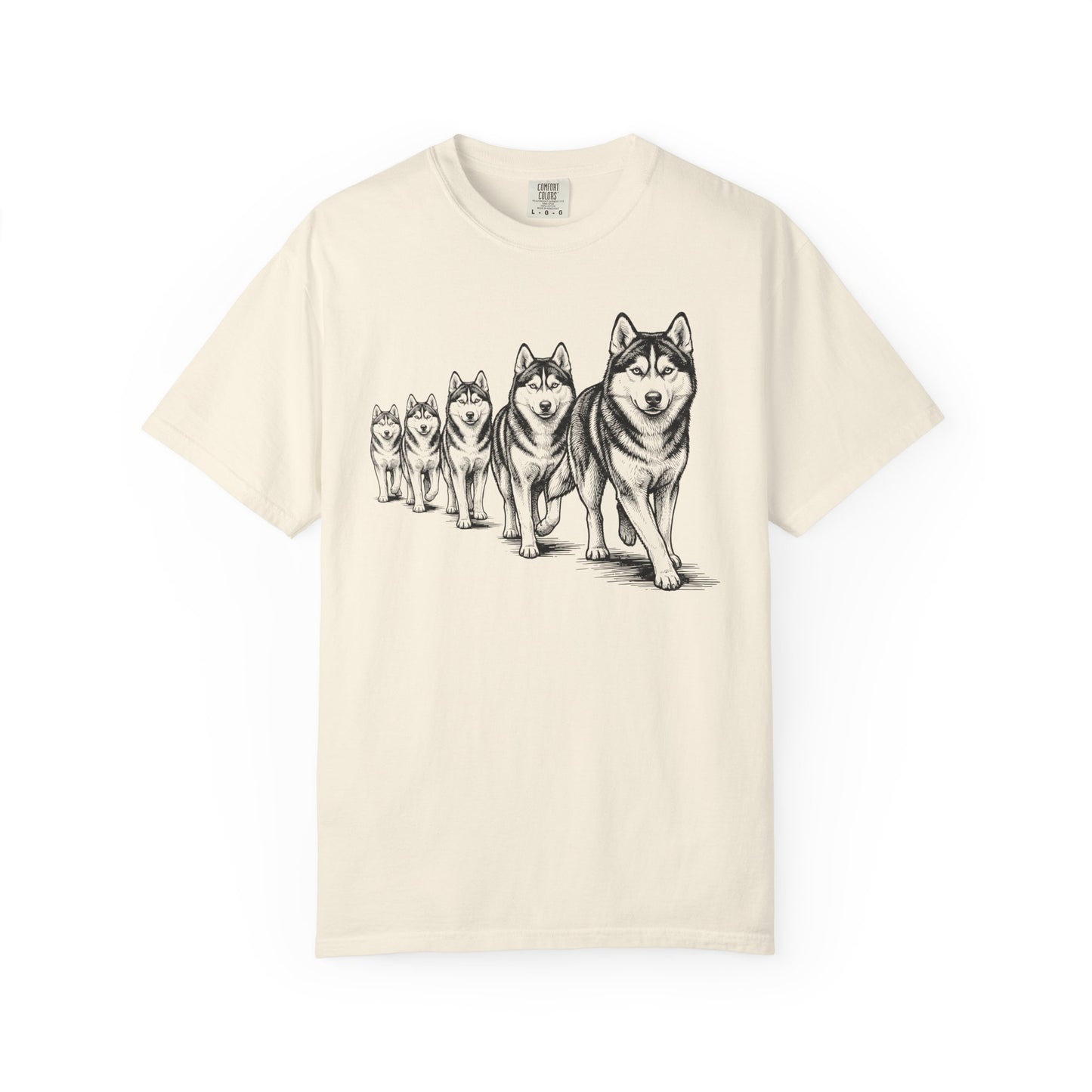Marching Siberian Huskies T-Shirt