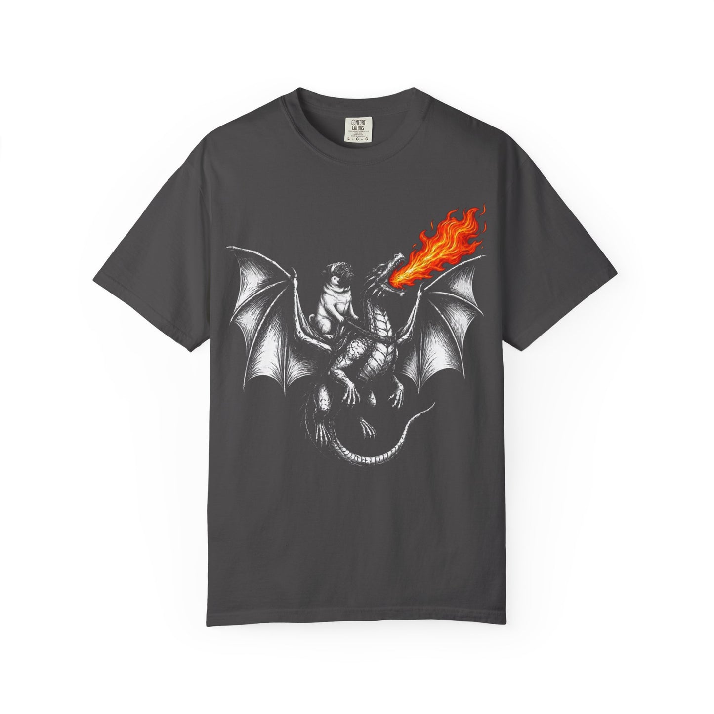 Dragon Riding Pug T-Shirt