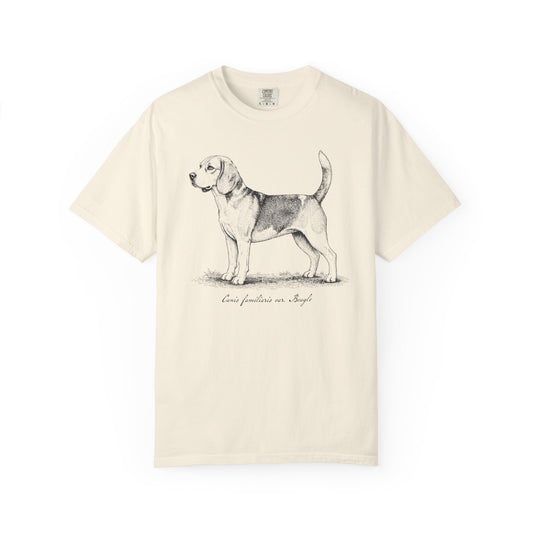 Naturalist’s Notes Beagle T-Shirt in Ivory from When Dogs Fly