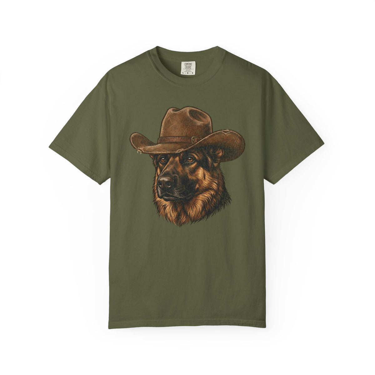 Howdy German Shepherd T-Shirt from When Dogs Fly