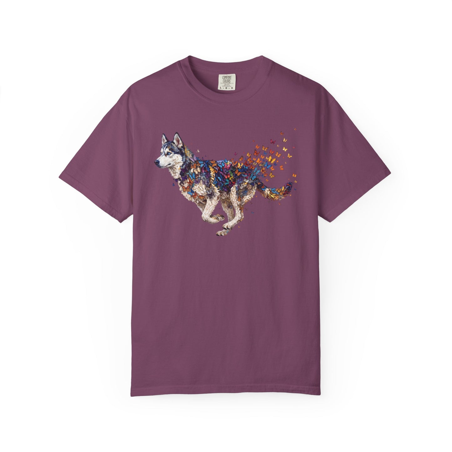 Wild & Free Siberian Husky T-Shirt in Berry from When Dogs Fly