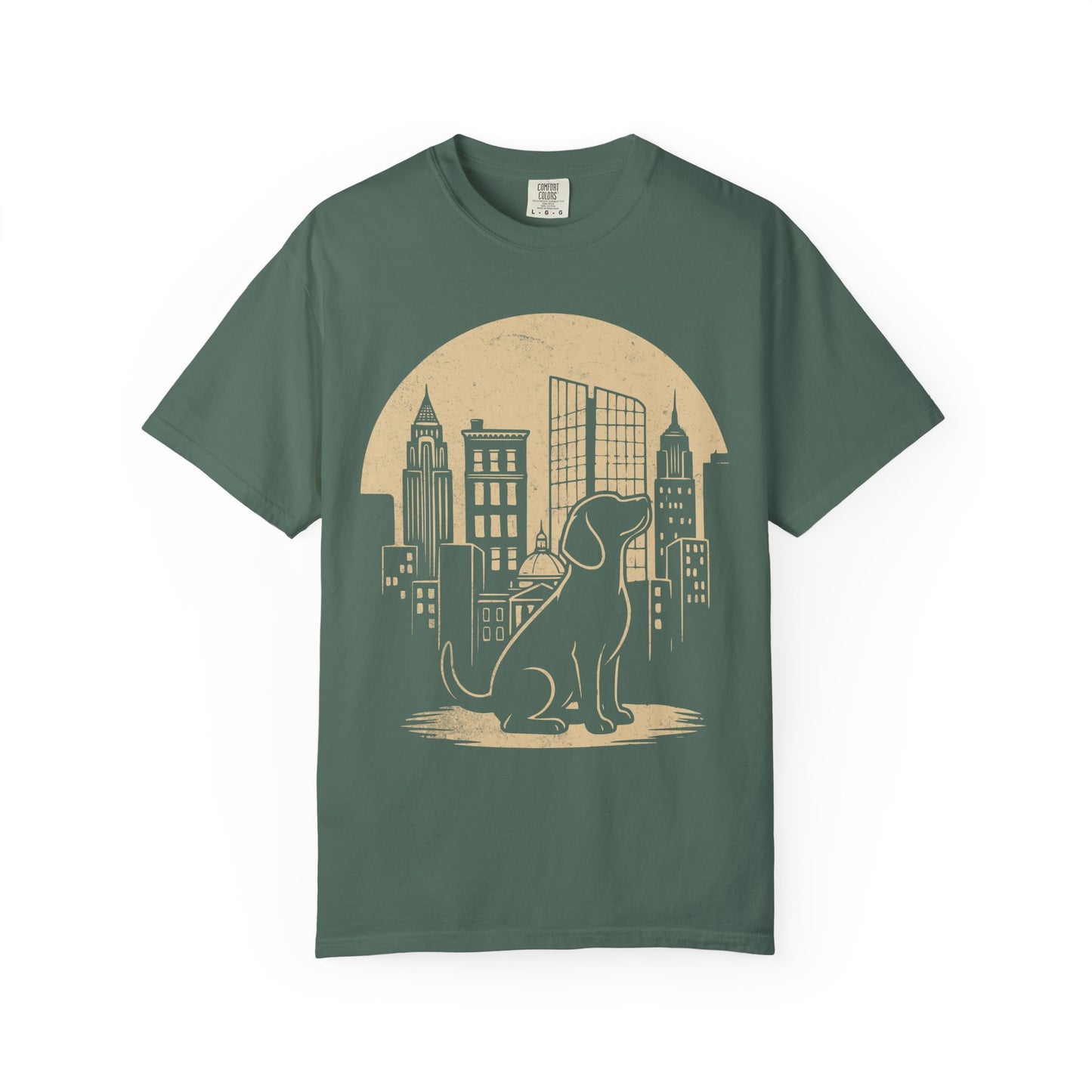Big City Beagle T-Shirt in Blue Spruce from When Dogs Fly