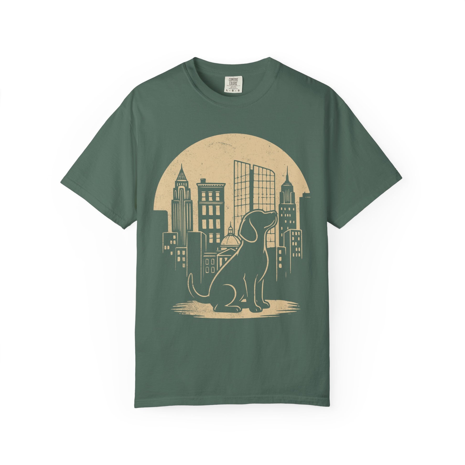 Big City Beagle T-Shirt in Blue Spruce from When Dogs Fly
