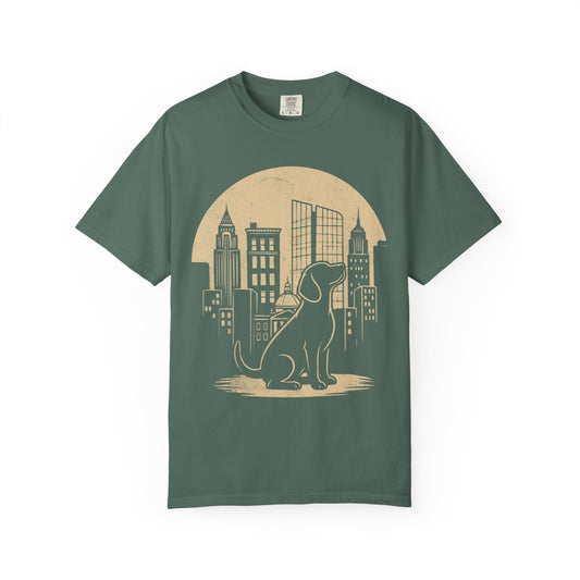 Big City Beagle T-Shirt in Blue Spruce from When Dogs Fly