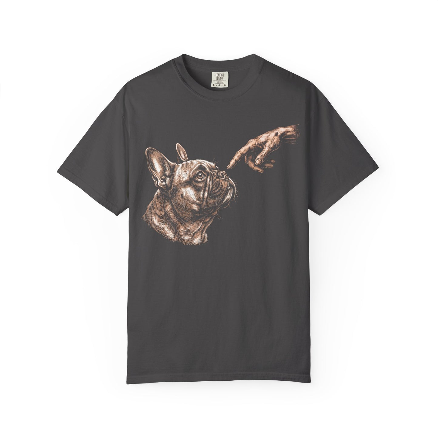 The Big Boop French Bulldog T-Shirt in Graphite from When Dogs Fly