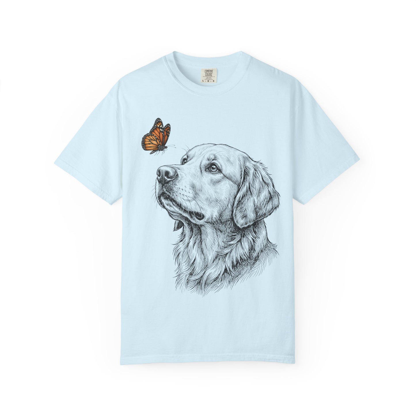 Hello Butterfly Golden Retriever T-Shirt
