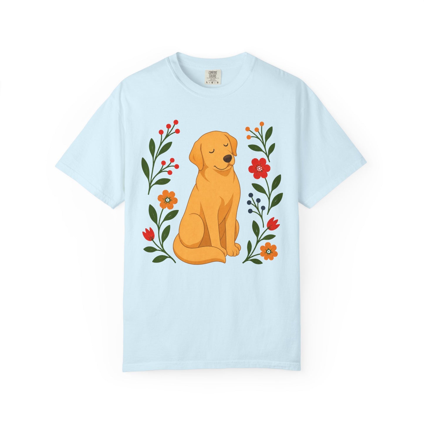 Wildflower Daydreaming Labrador Retriever T-Shirt