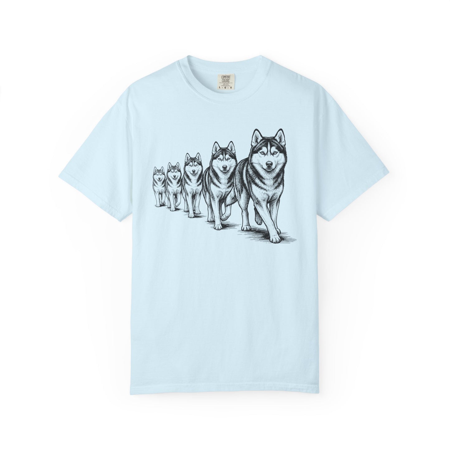 Marching Siberian Huskies T-Shirt