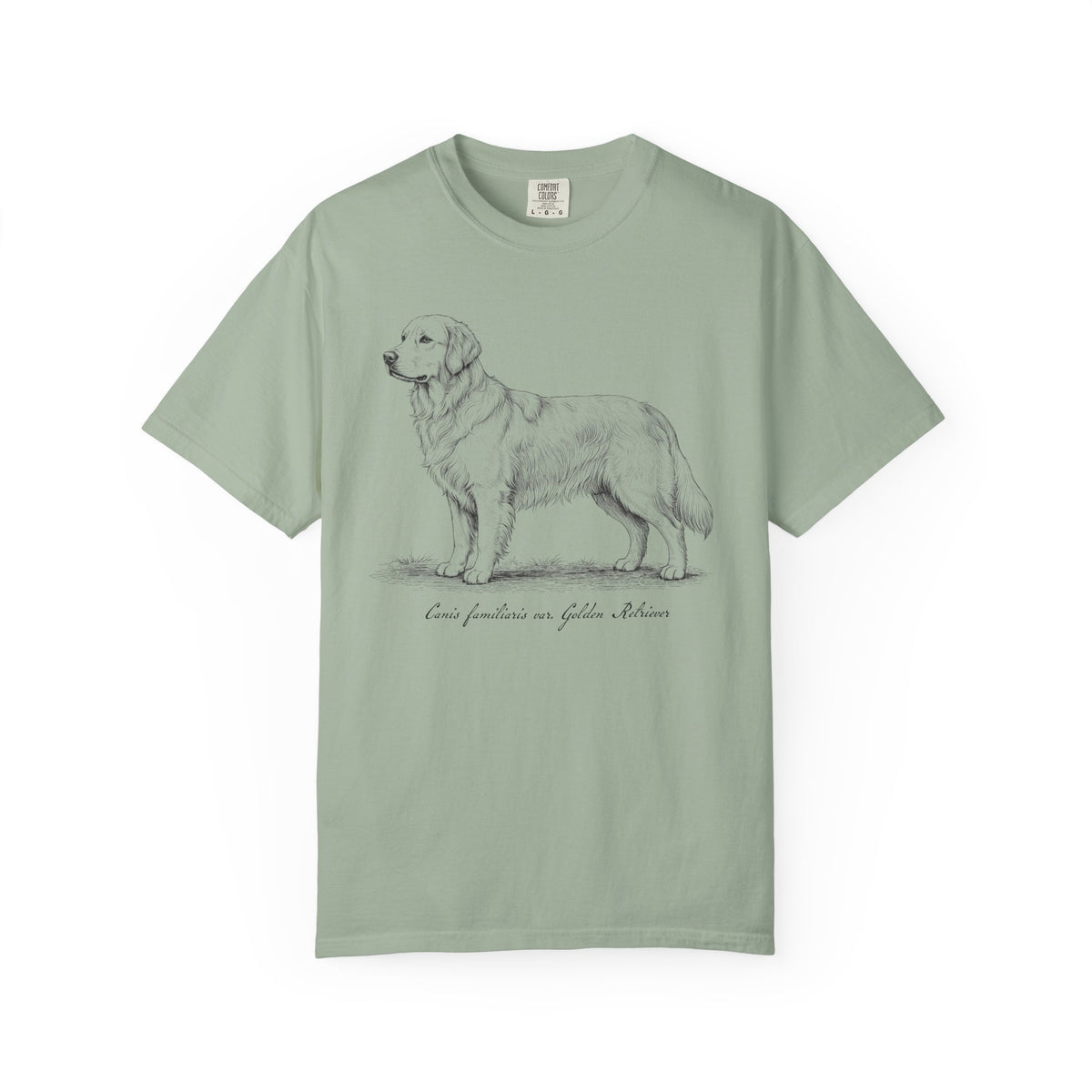 Naturalist’s Notes Golden Retriever T-Shirt in Bay from When Dogs Fly
