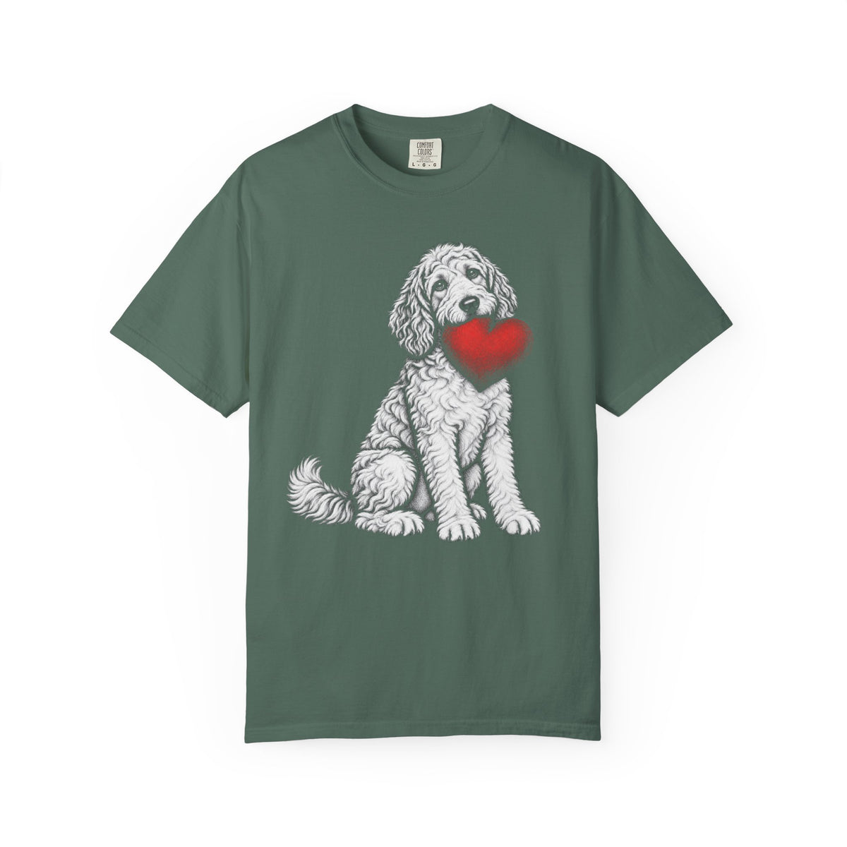 Doodle Stole My Heart T-Shirt in Blue Spruce from When Dogs Fly