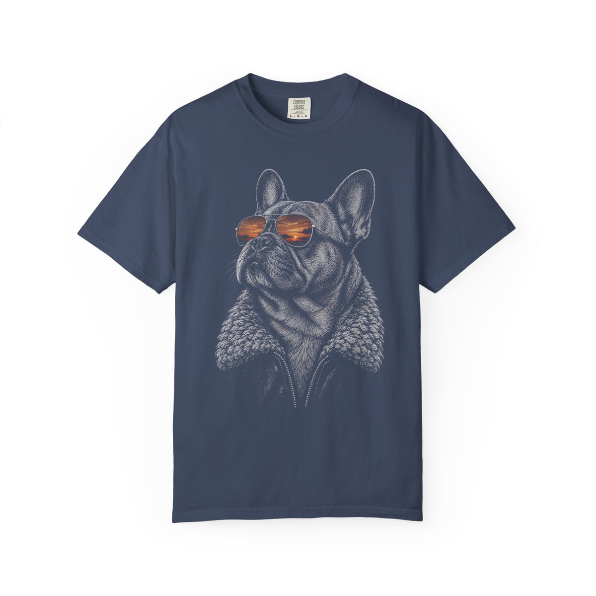 Sunset Aviator French Bulldog T-Shirt in Midnight from When Dogs Fly
