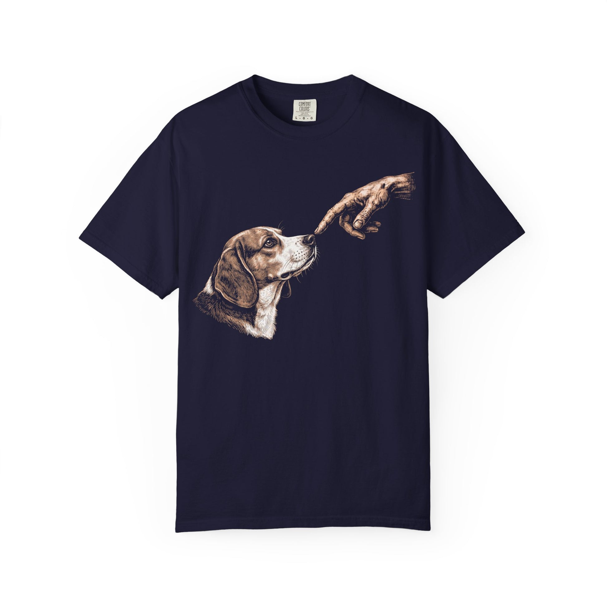 The Big Boop Beagle T-Shirt in True Navy from When Dogs Fly