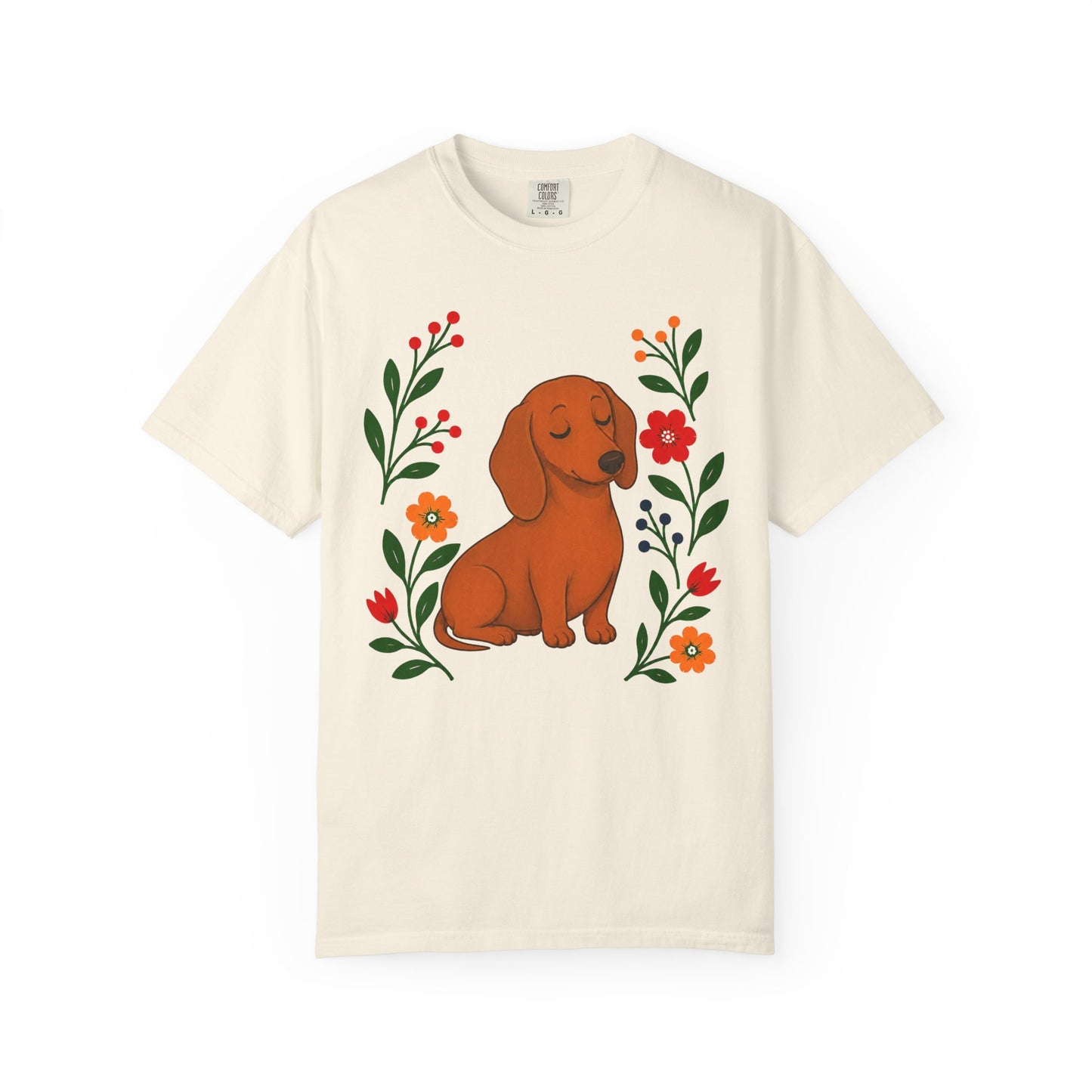 Wildflower Daydreaming Dachshund T-Shirt