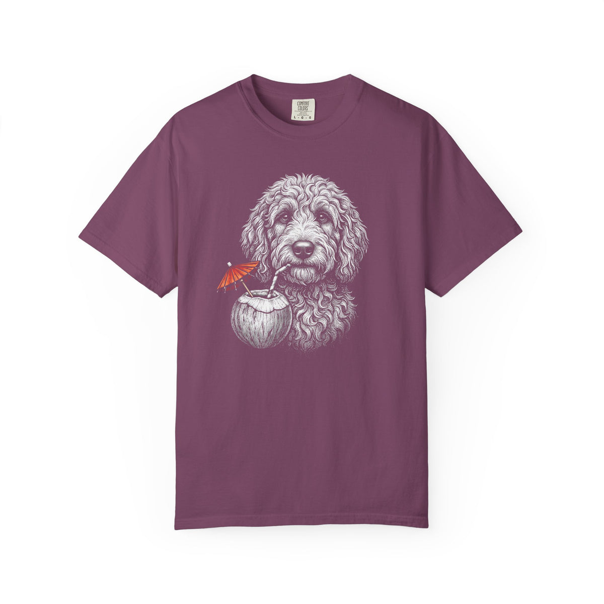 Island Time Doodle T-Shirt in Berry from When Dogs Fly
