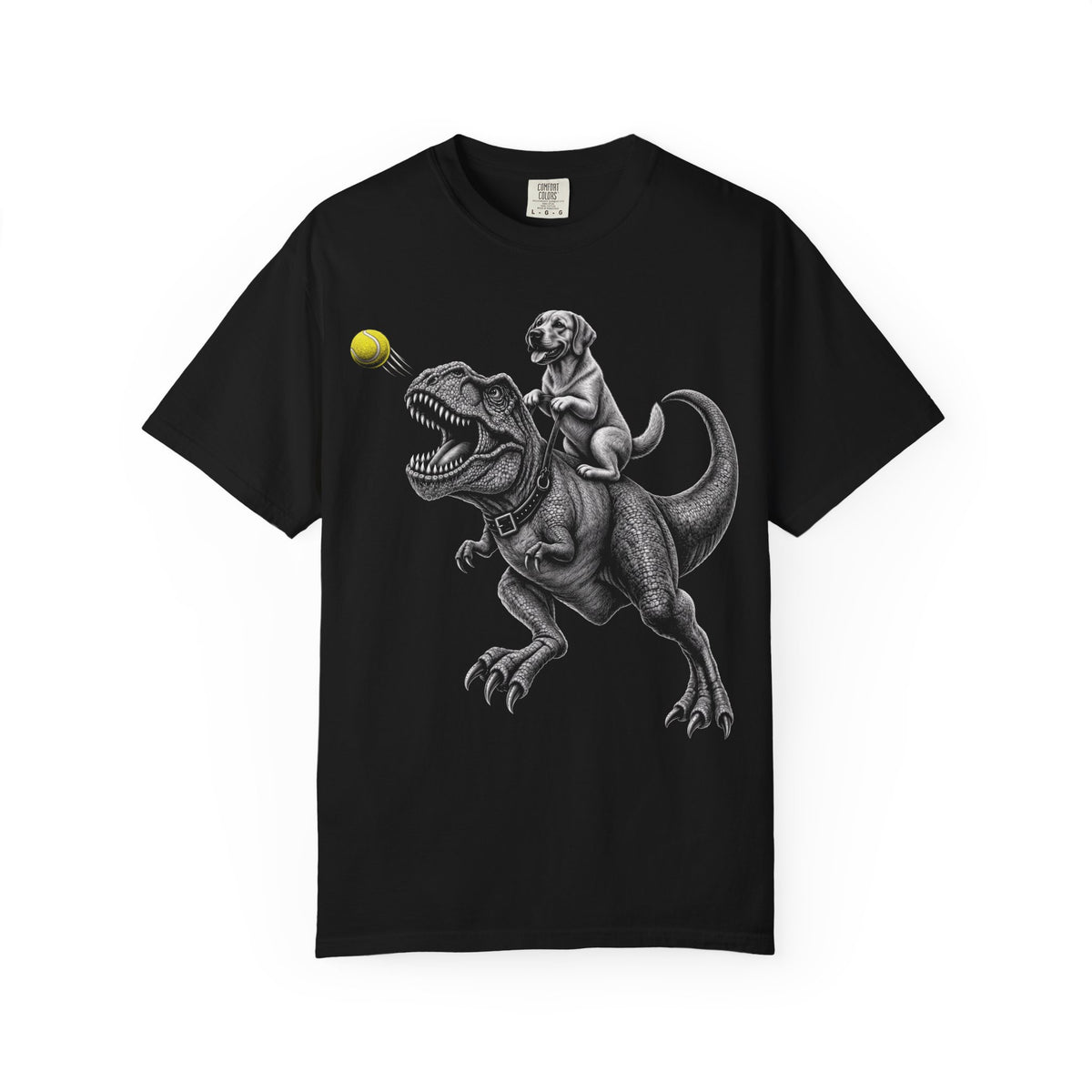 Jurassic Fetch Labrador Retriever T-Shirt from When Dogs Fly