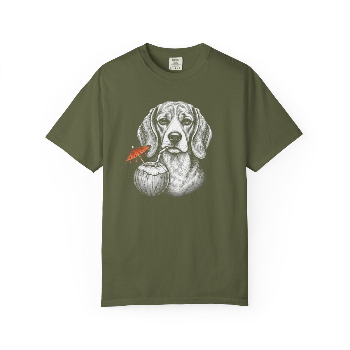 Island Time Beagle T-Shirt in Hemp from When Dogs Fly